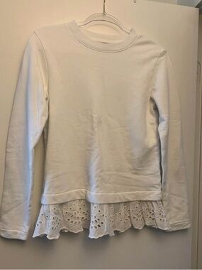 Banana Republic Sweatshirt with Eyelet Hem